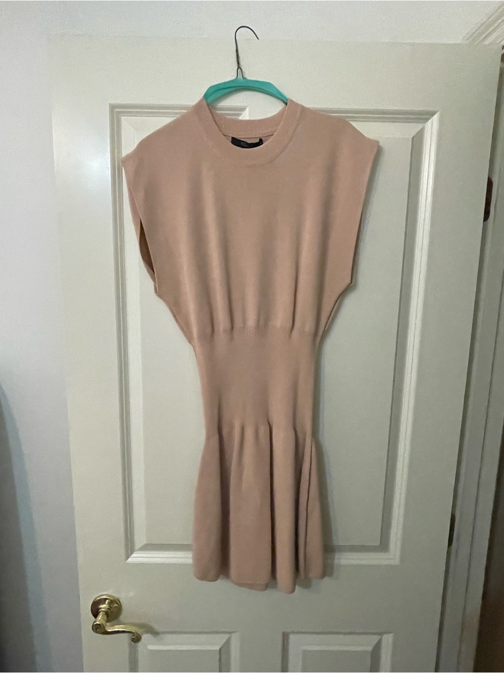 Sleeveless Knit Midi Dress in Blush